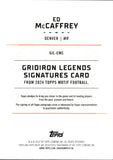 2024 Ed McCaffrey Topps Motif GRIDIRON LEGENDS SIGNATURES AUTOGRAPH 11/49 AUTO #GIL-EMC Denver Broncos