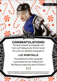 2024 Luc Robitaille Leaf Metal HAPPY HOLIDAYS CANDY CANE AUTO 1/1 AUTOGRAPH ONE-OF-ONE #HHA-LR1 Los Angeles Kings