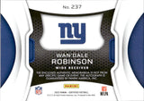 2022 Wan'Dale Robinson Panini Certified FRESHMAN FABRIC AUTOGRAPH 95/349 ROOKIE AUTO JERSEY RC #237 New York Giants