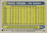 2022 Freddie Freeman Topps Update Series 1987 SILVER PACK MOJO GREEN REFRACTOR 68/99 #T87C-44 Los Angeles Dodgers