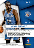 2014-15 Kevin Durant Panini Prizm SUPERSTARS PRIZM #3 Oklahoma City Thunder 1