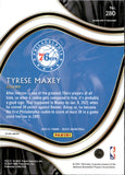 2020-21 Tyrese Maxey Panini Select COURTSIDE RED WHITE ORANGE SHIMMER PRIZM ROOKIE RC #280 Philadelphia 76ers