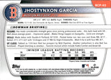 2025 Jhostynxon Garcia Bowman Chrome 1ST STEEL METAL REFRACTOR ROOKIE 70/100 RC #BCP-43 Boston Red Sox