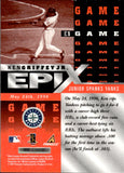 1998 Ken Griffey Jr. Pinnacle EPIX GAME ORANGE #E1 Seattle Mariners