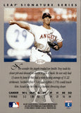 1996 Troy Percival Leaf Signature Series SILVER AUTOGRAPH AUTO California Angels