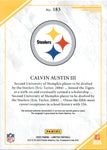 2022 Calvin Austin III Panini Limited ROOKIE PATCH AUTOGRAPH RC AUTO 11/35 #183 Pittsburgh Steelers