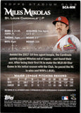2019 Miles Mikolas Topps Stadium Club AUTOGRAPH AUTO #SCA-MM St. Louis Cardinals 2