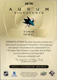 2022-23 Tomas Hertl Upper Deck Artifacts AURUM SIGNATURES 3/25 AUTOGRAPH AUTO #AS-TH San Jose Sharks