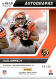 2024 Rudi Johnson Panini Mosaic BLUE MOSAIC PRIZM AUTOGRAPH 6/99 AUTO #AM-RJN Cincinnati Bengals