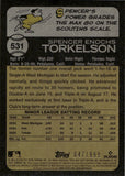 2022 Spencer Torkelson Topps Heritage CHROME ROOKIE 847/999 Detroit Tigers #531
