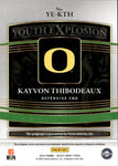 2022 Kayvon Thibodeaux Panini Select Draft Picks YOUTH EXPLOSION AUTOGRAPH ROOKIE AUTO RC #YE-KTH New York Giants Oregon Ducks