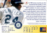 1994 Ken Griffey Jr. SUPER NINTENO PROMO CARD Seattle Mariners
