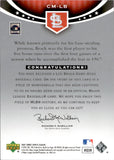 2007 Lou Brock Upper Deck Sweet Spot CLASSIC MEMORABILIA GAME-USED MEMORABILIA #CM-LB St. Louis Cardinals