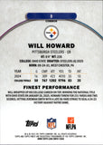 2025 Will Howard Topps Finest PURPLE GEOMETRIC REFRACTOR ROOKIE 51/150 RC #8 Pittsburgh Steelers