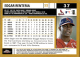 2002 Edgar Renteria Topps Chrome GOLD REFRACTOR #37 St. Louis Cardinals 2