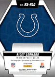 2025 Riley Leonard Panini Mosaic ROOKIE SCRIPTS NO HUDDLE BLUE PRIZM AUTOGRAPH RC AUTO #RS-RLD Indianapolis Colts