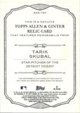 2021 Tarik Skubal Topps Allen & Ginter JERSEY RELIC ROOKIE RC #AGA-TSK Detroit Tigers