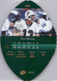 1998 Dan Marino Playoff Contenders LEATHER FOOTBALL #48 Miami Dolphins