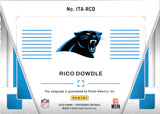 2025 Rico Dowdle Panini Photogenic IN THE ACTION AUTOGRAPH AUTO #ITA-RCD Carolina Panthers