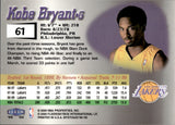 1999-00 Kobe Bryant Fleer Mystique #61 Los Angeles Lakers