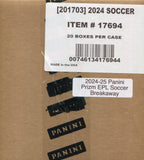 2024/25 Panini Prizm Premier League Soccer Brkaway, 20 Box Case