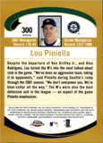 2002 Lou Piniella Topps Chrome GOLD REFRACTOR #300 Seattle Mariners