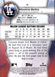 2023 Mookie Betts Bowman Platinum AQUA ICE FOIL 218/250 #86 Los Angeles Dodgers