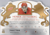 2002-03 Henrik Zetterberg Pacific Crown Royale PURPLE ROOKIE 746/799 RC #113 Detroit Red Wings