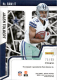 2022 Jalen Tolbert Panini Mosaic BLUE MOSAIC PRIZM ROOKIE AUTOGRAPH 75/99 RC AUTO #RAM-JT Dallas Cowboys