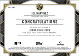 2022 J.D. Martinez Topps Triple Threads JUMBO RELIC JERSEY 25/48 #SJR1-JM1 Boston Red Sox