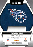 2025 Chimere Dike Panini Mosaic ROOKIE SCRIPTS RED PRIZM AUTOGRAPH RC AUTO #RS-CDE Tennessee Titans