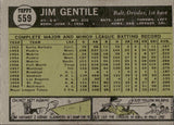 1961 Jim Gentile Topps #559 Baltimore Orioles 2 BV$100 *HIGH NUMBER*