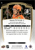 2024-25 Mason McTavish Upper Deck Stature BLUE 13/99 #5 Anaheim Ducks