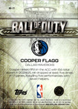 2025-26 Cooper Flagg Topps Chrome BALL OF DUTY ROOKIE RC #BD-21 Dallas Mavericks