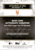 2025 Luisangel Acuna Topps Tier One ROOKIE AUTOGRAPH 9/199 AUTO #BA-LA New York Mets