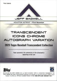2025 Jeff Bagwell Topps Transcendent ICONS CHROME AUTOGRAPH 24/25 AUTO #TAIC-BAG Houston Astros