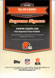 2025 Dillon Gabriel Topps Signature Class SUPREME SIGNERS ORANGE REFRACTOR ROOKIE AUTOGRAPH 50/50 RC AUTO #SS-DG Cleveland Browns