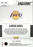 2022-23 Lebron James Panini Instant JAMES BECOMES NBA'S ALL-TIME LEADING SCORER #108 Los Angeles Lakers