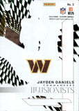 2024 Jayden Daniels Panini Illusions ILLUSIONISTS ORANGE ROOKIE RC #3 Washington Commanders
