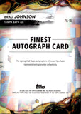 2024 Brad Johnson Topps Finest GOLD GEOMETRIC REFRACTOR AUTOGRAPH 15/50 AUTO #FA-BJ Tampa Bay Buccaneers