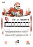 2007 Adrian Peterson Press Pass Legends SILVER ROOKIE 172/499 RC #S-47 Oklahoma Sooners