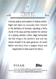 2026 Nigel Topps Chrome PIXAR MINI GREEN DIAMOND REFRACTOR 47/99 #92 FINDING NEMO