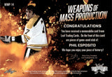 2021-22 Phil Esposito Leaf Lumber WEAPONS OF MASS PRODUCTION 31/35 STICK #WMP-14 Boston Bruins