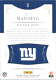 2018 Eli Manning Panini National Treasures 73/99 #67 New York Giants
