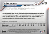 2020 Dustin May Topps Chrome ROOKIE AUTOGRAPH RC AUTO #RA-DM Los Angeles Dodgers