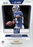 2025 Mario Manningham Panini Prizm Black SENSATIONAL SIGNATURES MOJO PRIZM AUTOGRAPH 20/25 AUTO #SS-MMM New York Giants