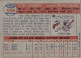 1957 Faye Throneberry Topps #356 Washington Senators BV$8