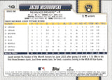 2026 Jacob Misiorowski Topps SERIES ONE SPARKLE FOIL ROOKIE RC #10 Milwaukee Brewers