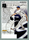 2026 Jacob Misiorowski Panini Doruss ELITE SERIES GREEN LASER #2 Milwaukee Brewers