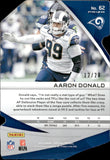 2019 Aaron Donald Panini Spectra NEON PINK PRIZM 12/20 DIE-CUT #62 Los Angeles Rams